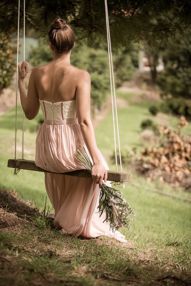 Woman in Sequin Mermaid Gown